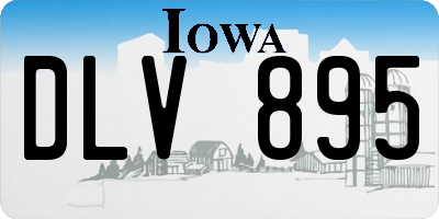 IA license plate DLV895