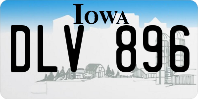 IA license plate DLV896