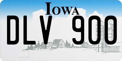 IA license plate DLV900