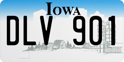 IA license plate DLV901