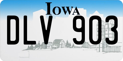 IA license plate DLV903