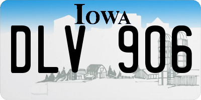 IA license plate DLV906