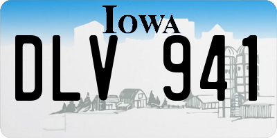 IA license plate DLV941