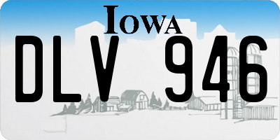 IA license plate DLV946