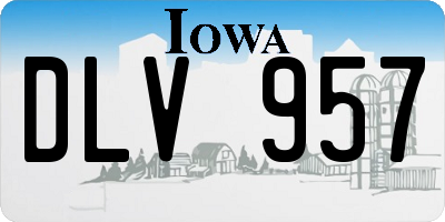 IA license plate DLV957
