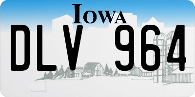 IA license plate DLV964