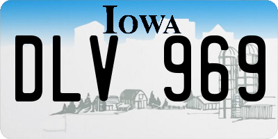 IA license plate DLV969