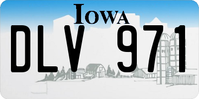IA license plate DLV971