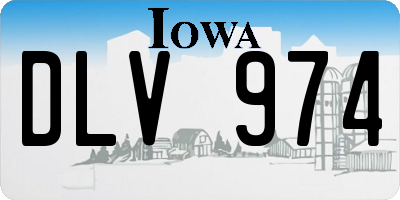 IA license plate DLV974