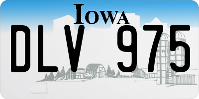 IA license plate DLV975