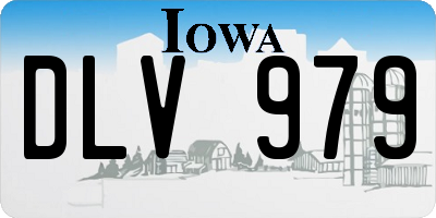 IA license plate DLV979