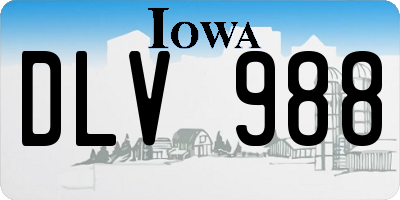 IA license plate DLV988