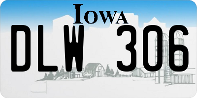 IA license plate DLW306