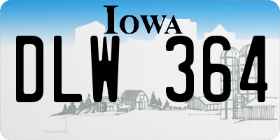 IA license plate DLW364