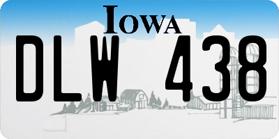 IA license plate DLW438