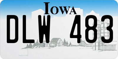 IA license plate DLW483