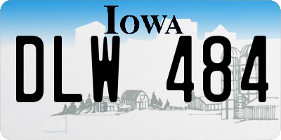 IA license plate DLW484