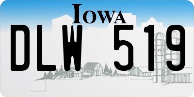 IA license plate DLW519