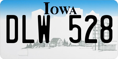 IA license plate DLW528