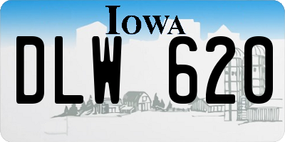 IA license plate DLW620