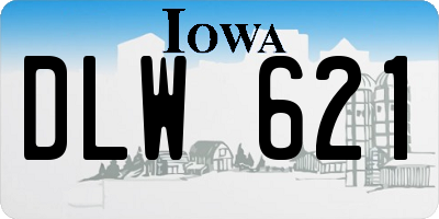 IA license plate DLW621