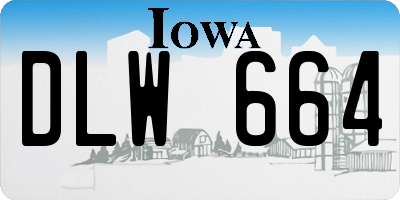 IA license plate DLW664