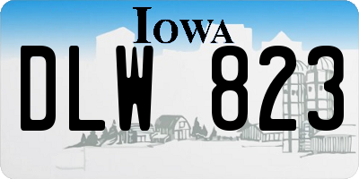 IA license plate DLW823