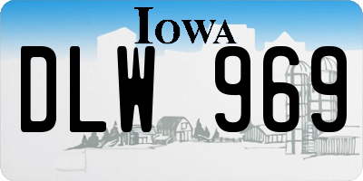IA license plate DLW969