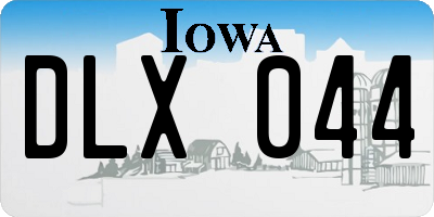 IA license plate DLX044