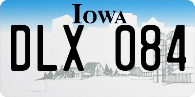 IA license plate DLX084