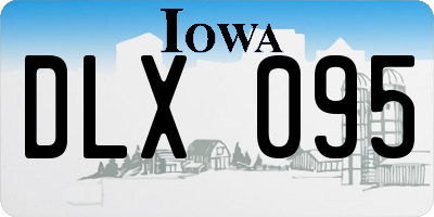 IA license plate DLX095