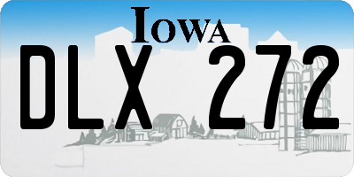 IA license plate DLX272
