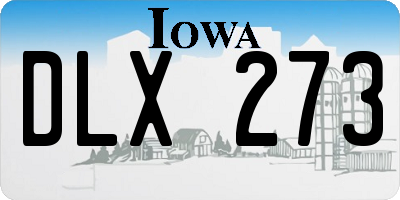 IA license plate DLX273