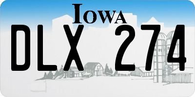 IA license plate DLX274
