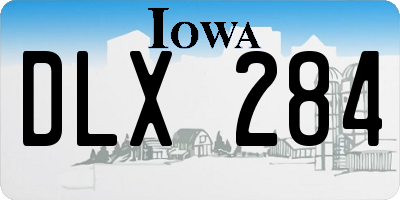 IA license plate DLX284