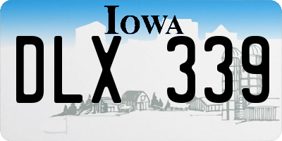 IA license plate DLX339