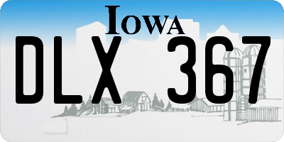 IA license plate DLX367