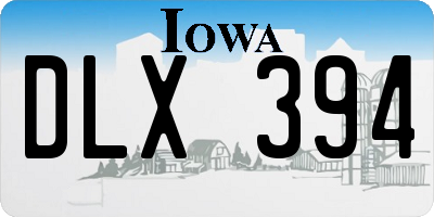 IA license plate DLX394