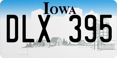 IA license plate DLX395