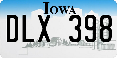 IA license plate DLX398