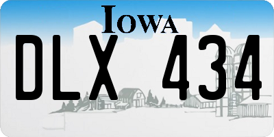 IA license plate DLX434