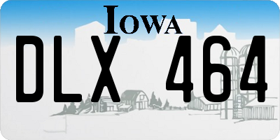 IA license plate DLX464
