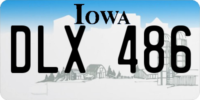 IA license plate DLX486