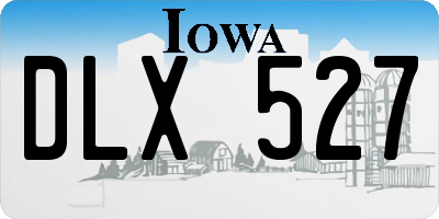 IA license plate DLX527
