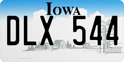 IA license plate DLX544