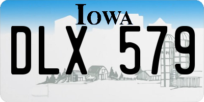 IA license plate DLX579