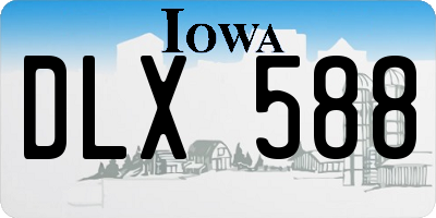 IA license plate DLX588