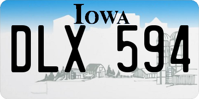 IA license plate DLX594