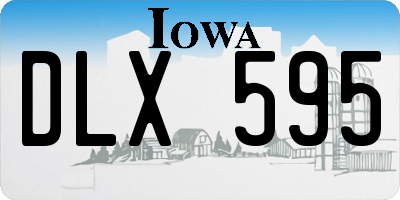 IA license plate DLX595