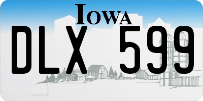 IA license plate DLX599